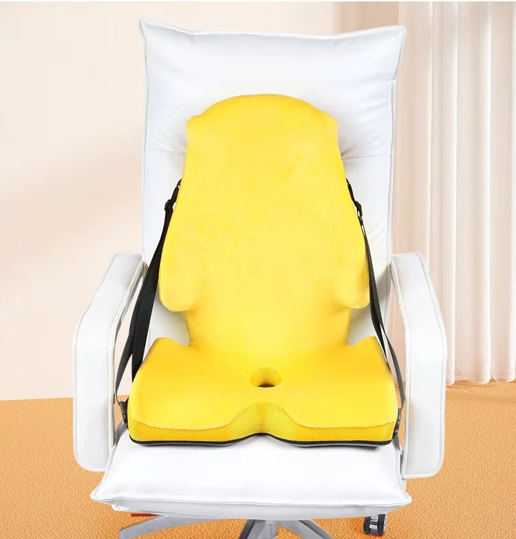 Memory Foam Car Seat Cushion with Back Support Pillow