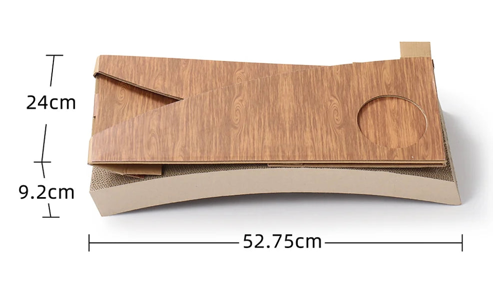 Foldable Triangle Arch Cat Scratcher Corrugated Cardboard, Double Sided Cat Scratch Board