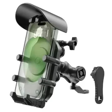 Earldom Sunproof Motorcycle Phone Holder With Anti-Vibration Damper Handlebar Cellphone