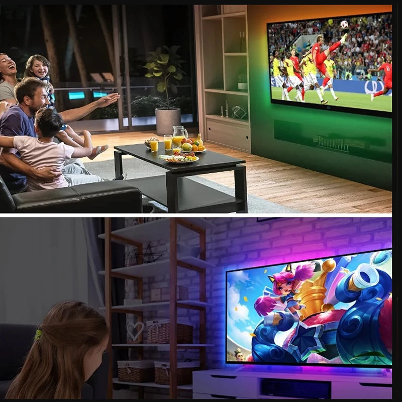Smart WIFI Ambient Dream Color RGB DC12V Led Strip Light 60inch 120inch Sync TV Backlight