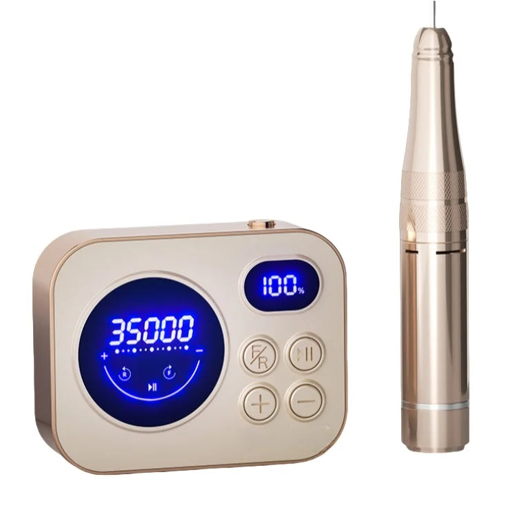 USB Portable Electric Nail Drill Machine Quiet and Smooth for Home Pedicure Work & Nail