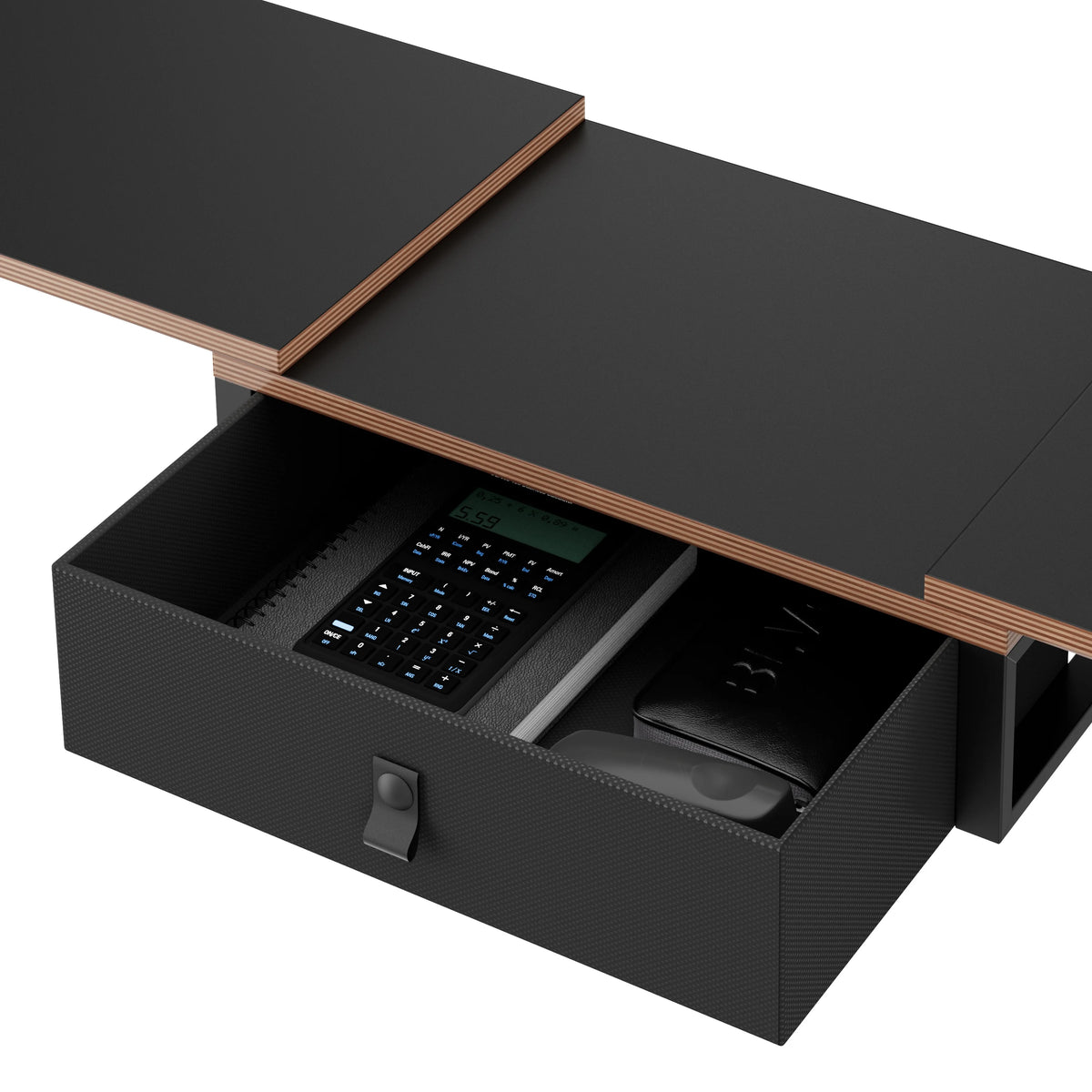 Wooden Desktop Organizer with Optional Drawer Computer Monitor Stand Desk Riser Laptop