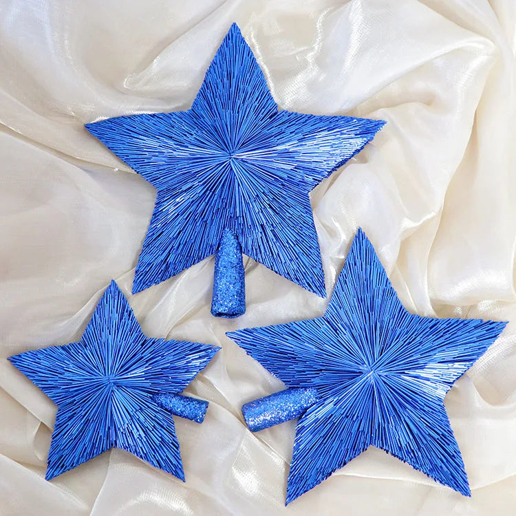 Christmas Tree Top PET Material Five-Pointed Star Christmas Tree Topper Star