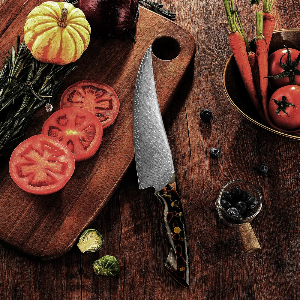 Little Cook Damascus Kitchen Chef Knife Luxury 67Layers VG10 Japanese Damascus Steel Chef