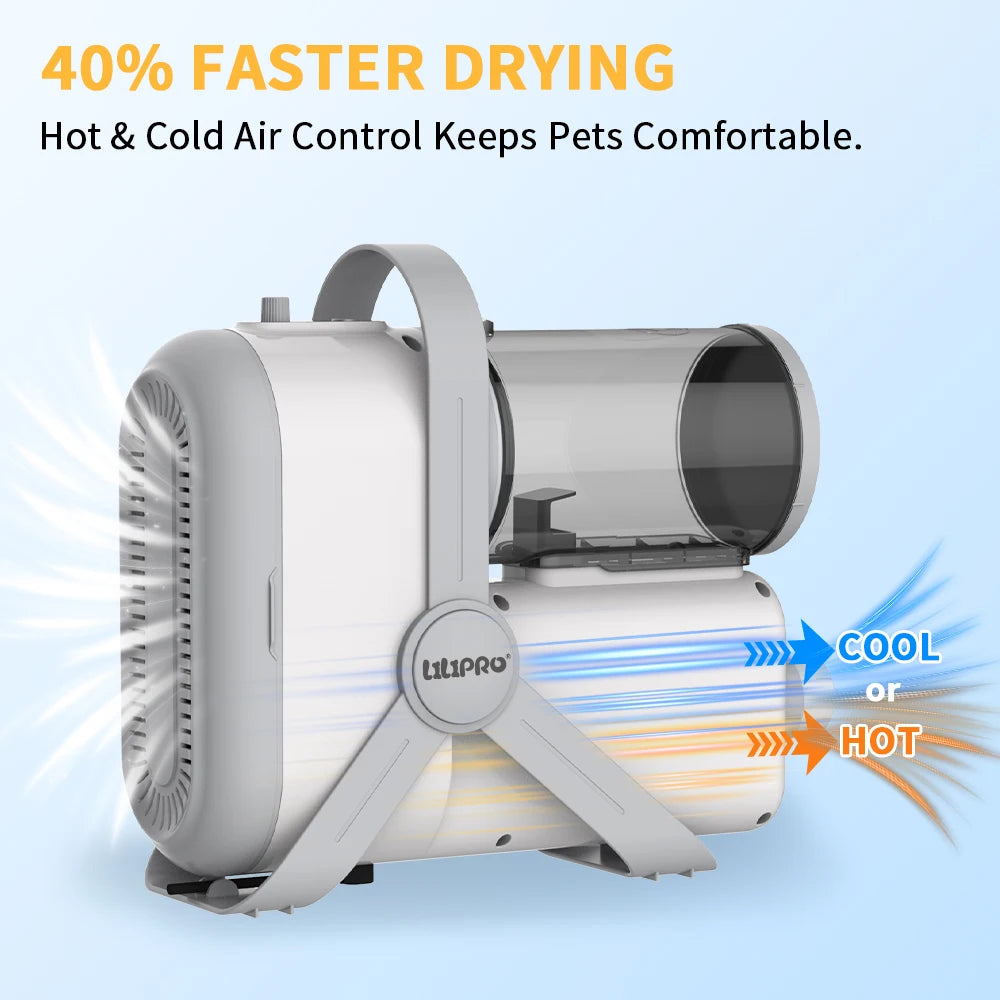 PD900 Professional 3 in 1 High Power Pet Vacuum Cleaner Grooming Set Cordless Dog Hair