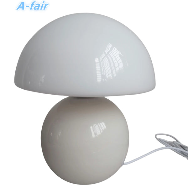 Mushroom Glass Table Lamp for Bedroom