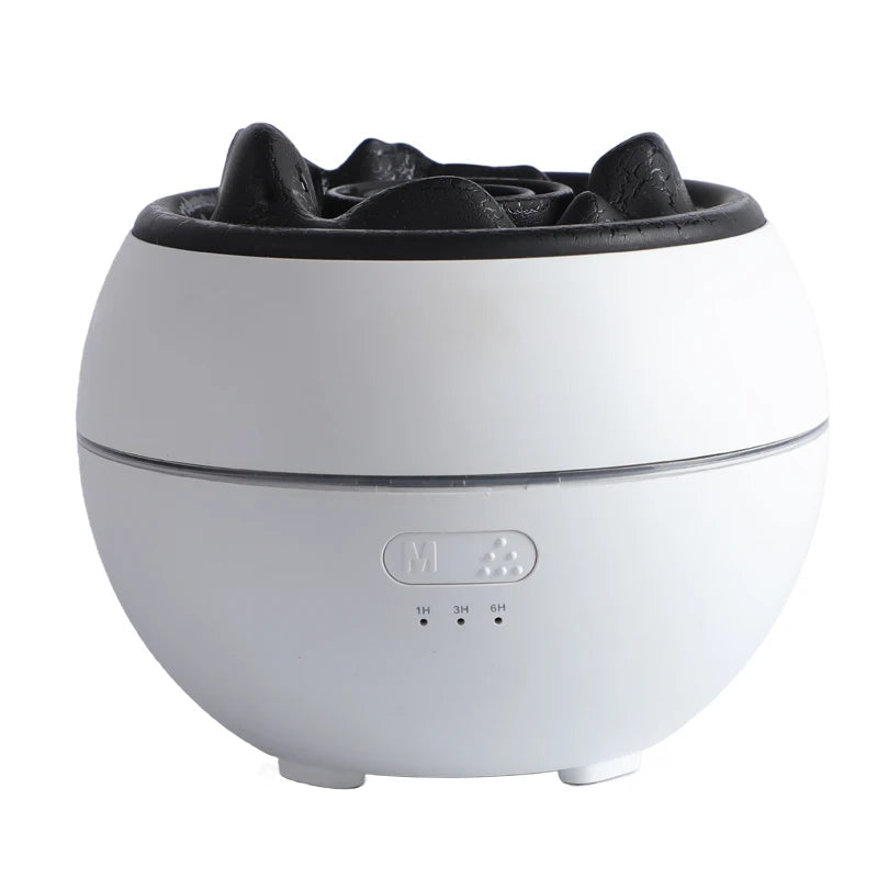 Volcano Flame Aroma Diffuser Simulation Fire Ultrasonic Cool Mist Humidifier USB Colorful