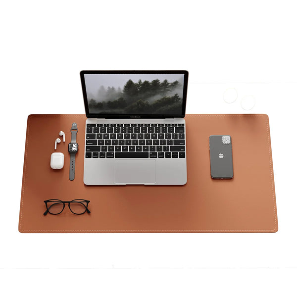 Extra-Large Rectangle Stitched Leather Waterproof Gaming Mouse Pad for Laptop and Office