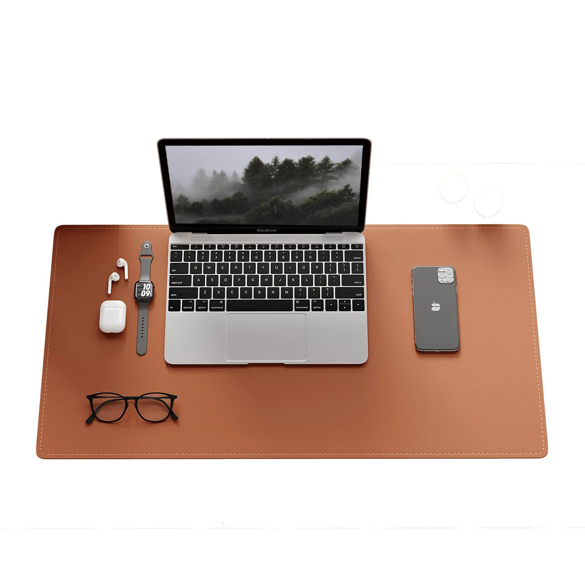 Extra-Large Rectangle Stitched Leather Waterproof Gaming Mouse Pad for Laptop and Office