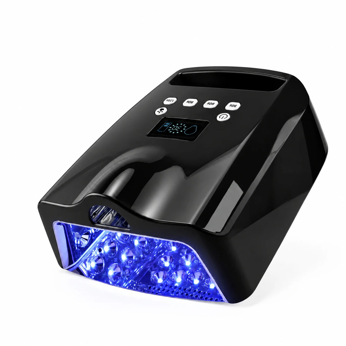 128W UV LED Nail Lamp Portable Cordless Gel Polish Dryer 365 Nm 405 Nm Fast Curing
