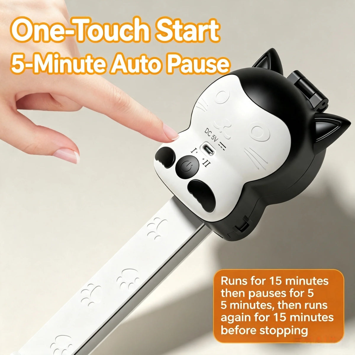 ChongxinIOT Interactive Cat Toy 2 in 1 Automatic Up Down Teaser with Suction Cup Hook