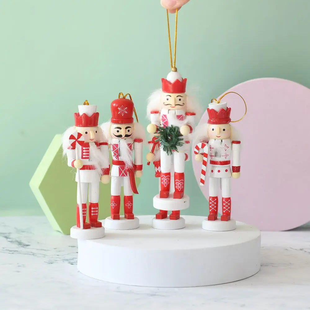 13CM Navidad Cascanueces Soldier British Sweater Christmas Wooden Large Giant Outdoor
