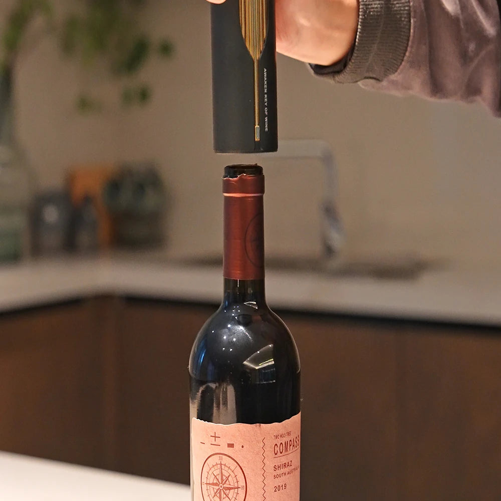 Automatic Usb Rechargeable Black Electric Wine Aerator Electric Wine Opener