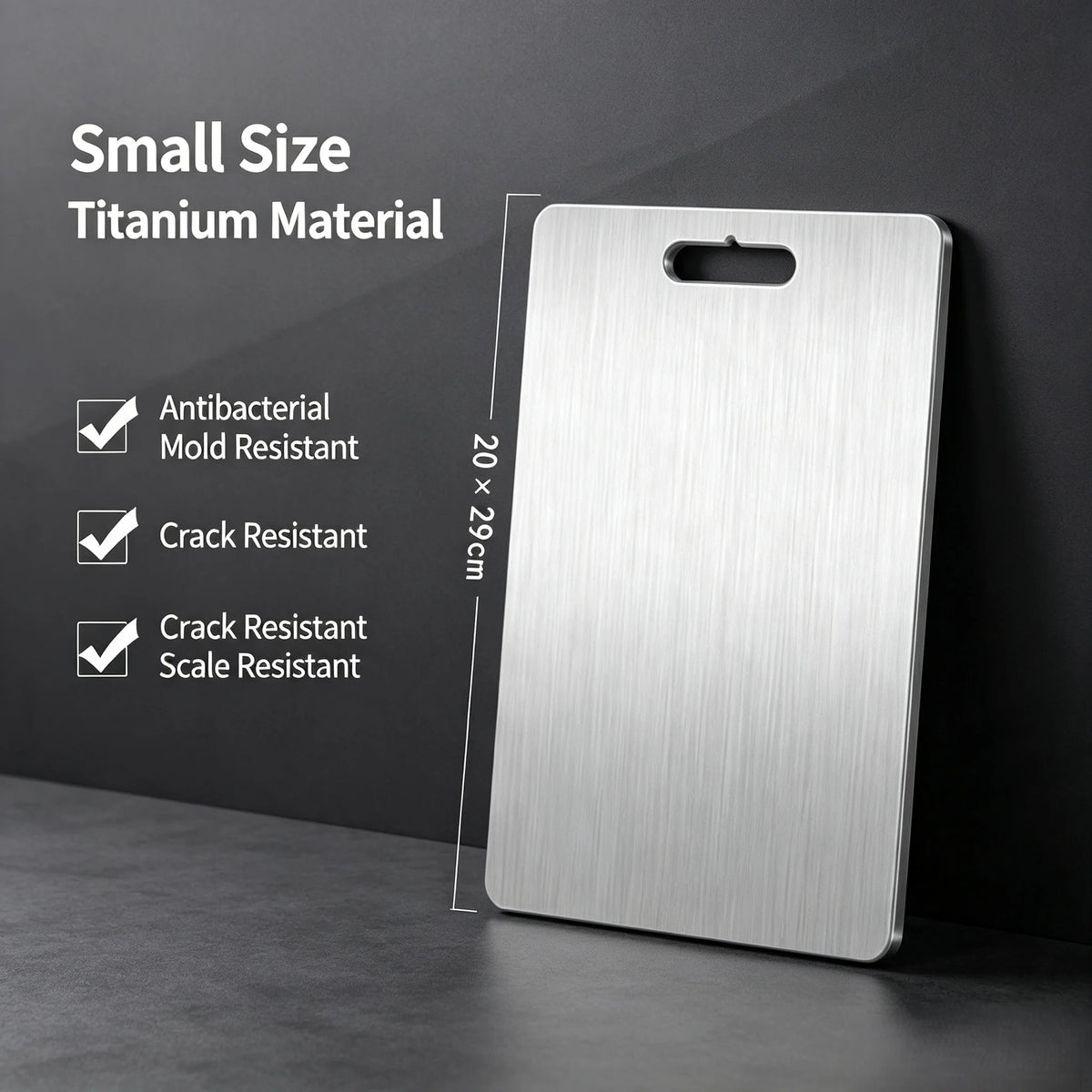 Double Sided Titanium Cutting Board Antibacterial Kitchen Chopping Board With Hanging