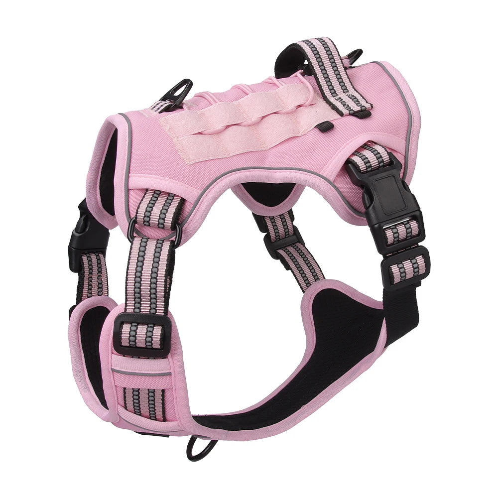 Multifunctional Tactical No-Pull Harness for Large Dog Outdoor Training