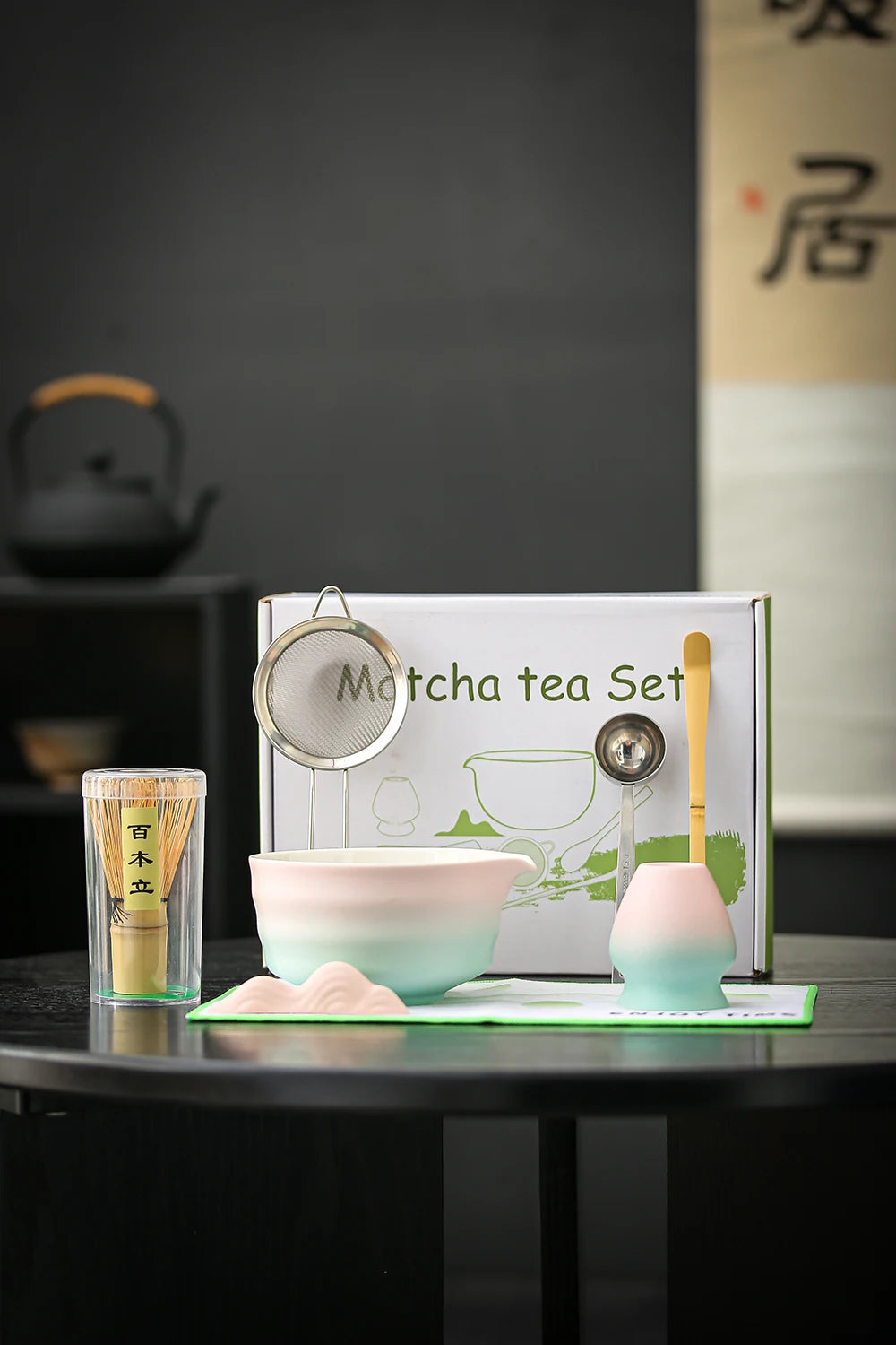 Customization Magnetic Closure Gift Box Professional Matcha Kit Luxury Japanese Chawan
