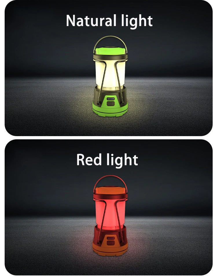 1000LM Rechargeable Camping Lantern with USB Output Power Bank Multi Light Modes Hanging