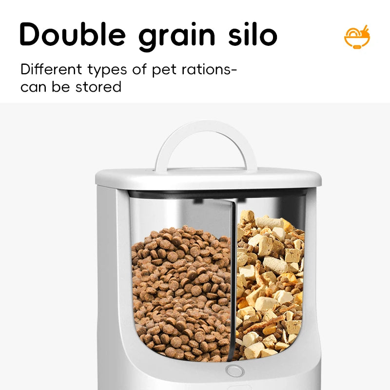 Smart WiFi Pet Feeder 5L for Dogs and Cats with Mobile App Remote Control