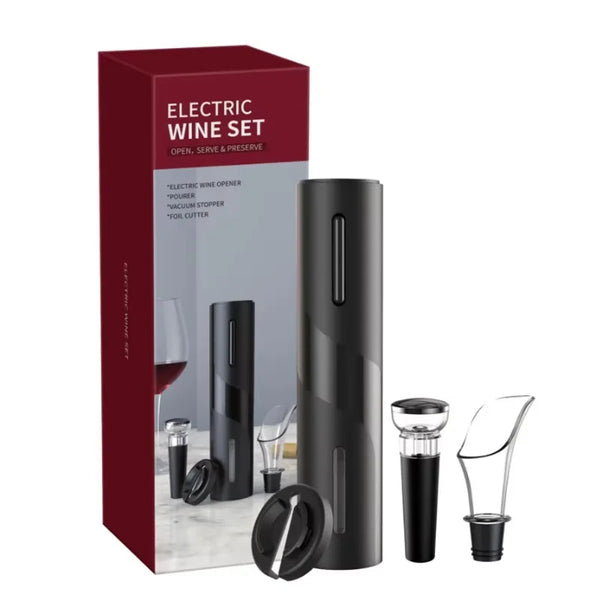 Custom Rechargeable Stainless Steel Wine Opener Set
