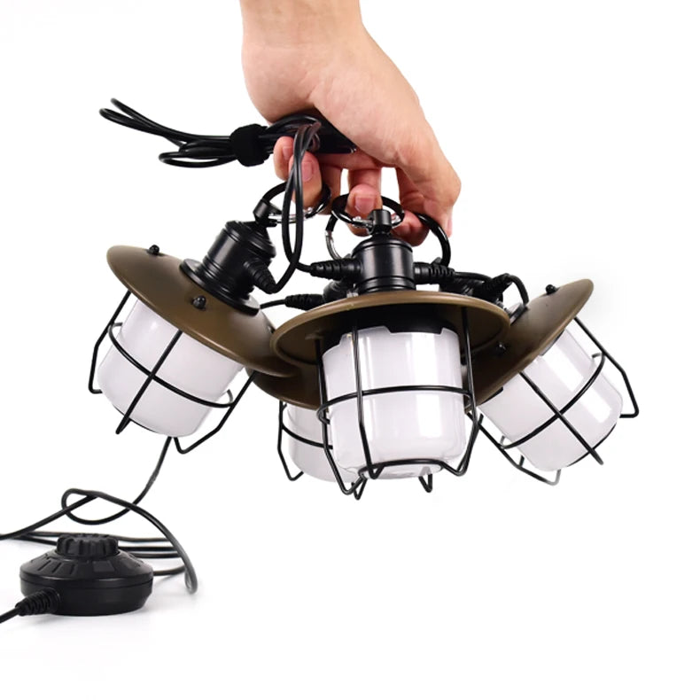 Waterproof Outdoor Rechargeable Decorative String Lights for Camping Holidays