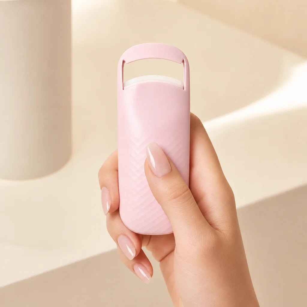 E1 Mini USB-Powered Heated Eyelash Curler Portable Long-Lasting Makeup Lash Tool