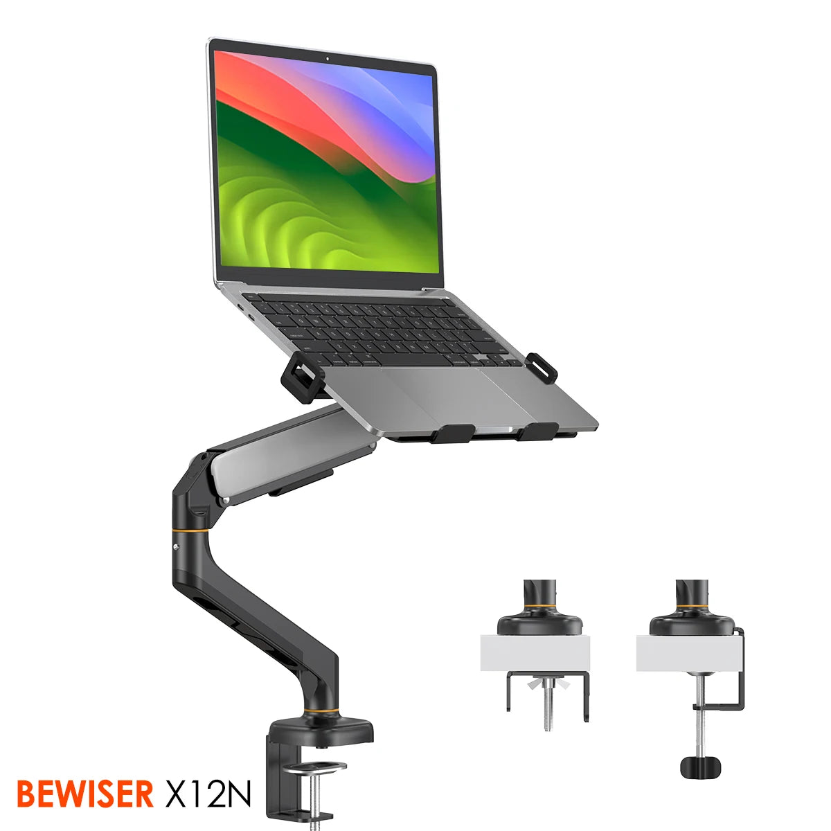 Adjustable Freely Dual Laptop and Monitor Holder Arm Laptop LCD Stand Flexible Laptop