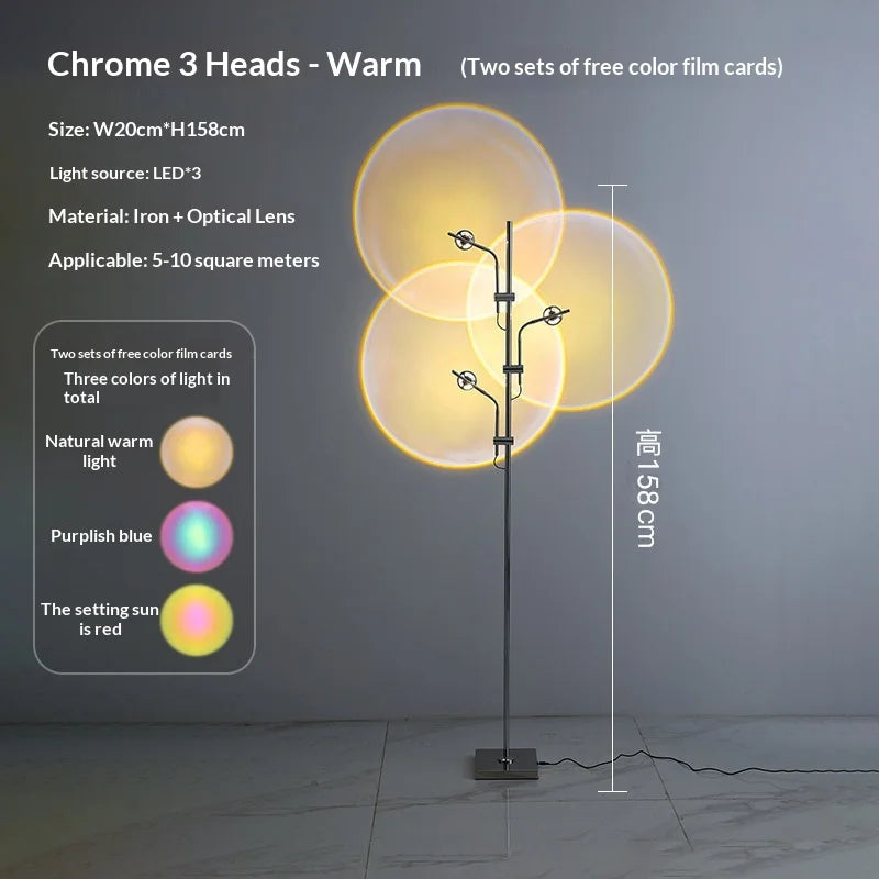 LED Floor Lamp Sunset Projection Led Light Standing Sunset Floor Lamp for Living Room