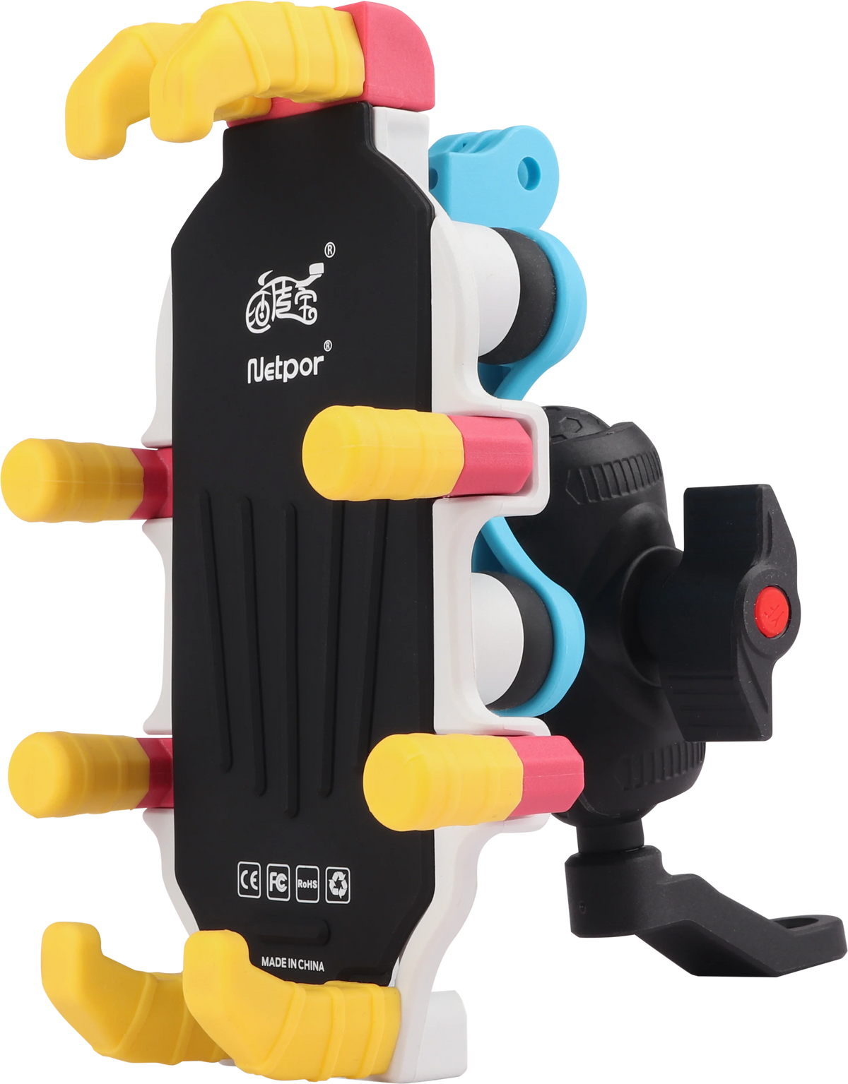 Cycling Shock-Absorbing Anti-Shake Octopus-Style Nylon Handlebar Fix Phone Mount