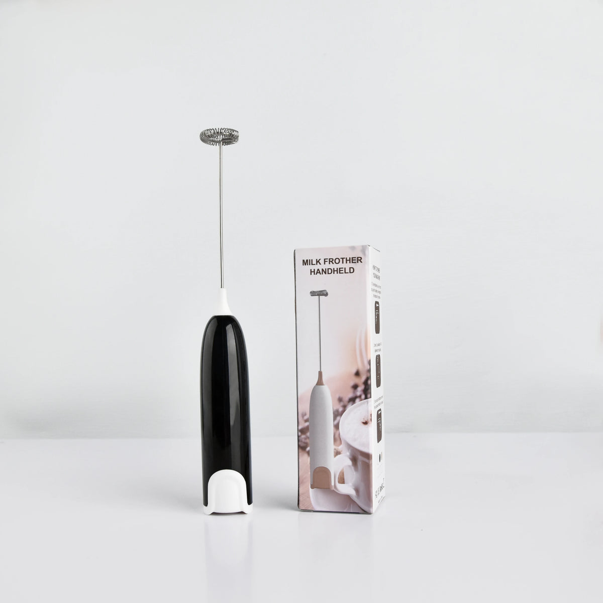 Milk Frother Rechargeable Handheld Electric Whisk Coffee Mixer With 3 Speed Adjustable