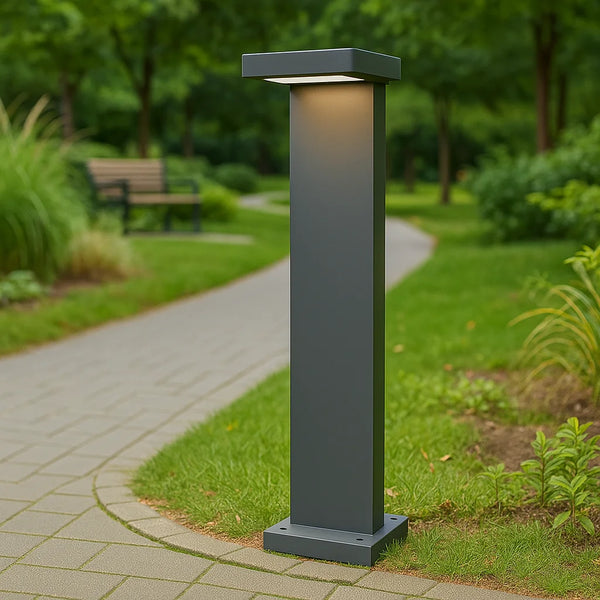 Creative Solar Lawn Lights Outdoor LED Bollard Lamps for Modern Courtyard Path Patio