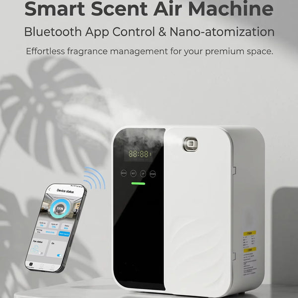 500ml Waterless Wall-Mounted & Tabletop Essential Oil Diffuser App Control for Commercial