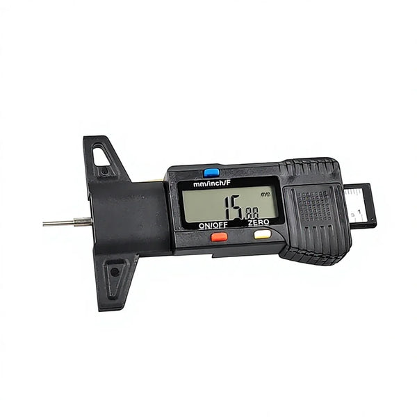 GrandPaw Digital Tire Tread Depth Gauge 192144 Mm Inch Fraction Display Measuring Tool