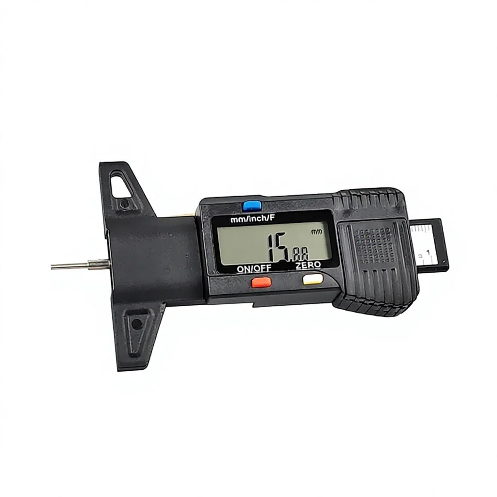 Digital Tire Tread Depth Gauge with mm, Inch and Fraction Display