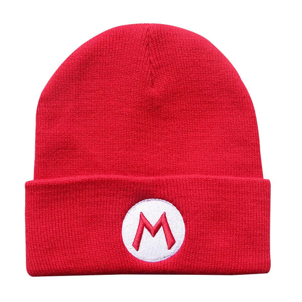 Unisex Winter Warm Wool Knit Beanie Hats with Custom Embroidery Multi-Color Cartoon