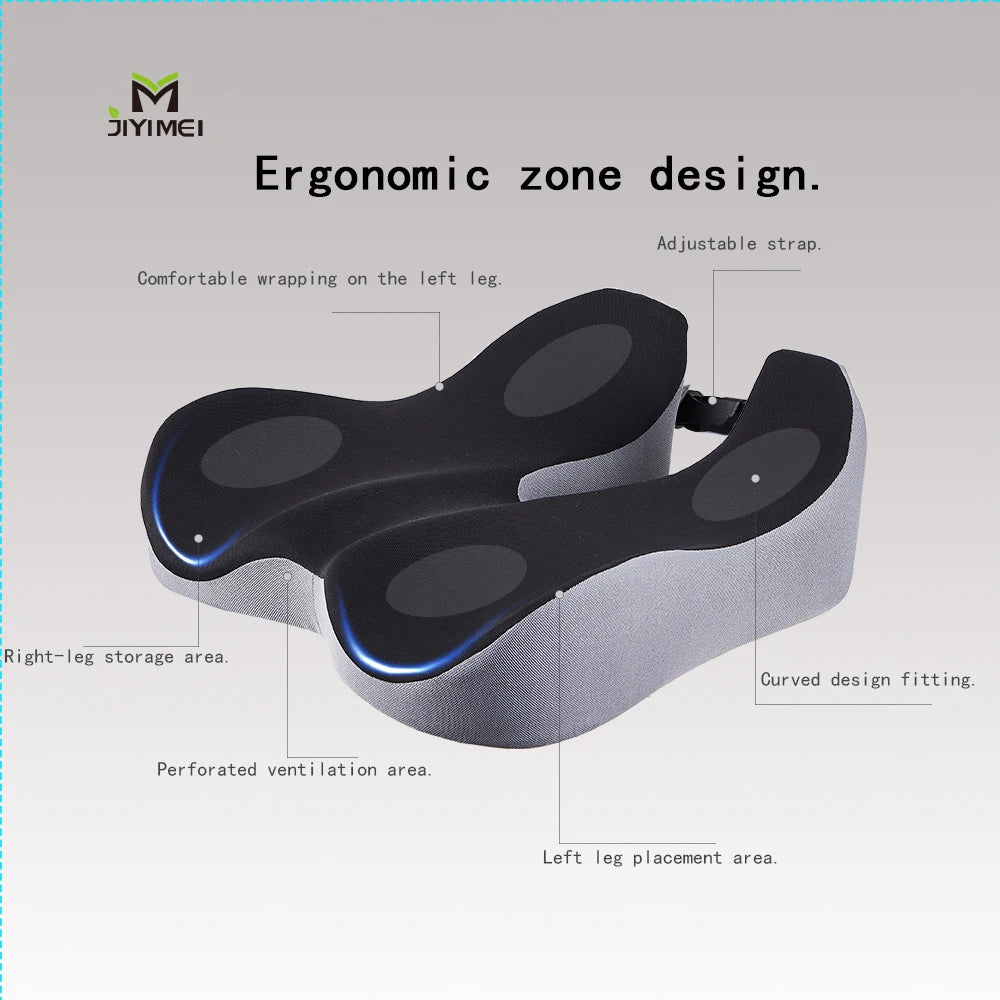 Ergonomic Memory Foam Coccyx Orthopedic Seat Cushion Air Mesh Cover Eco-Friendly Washable