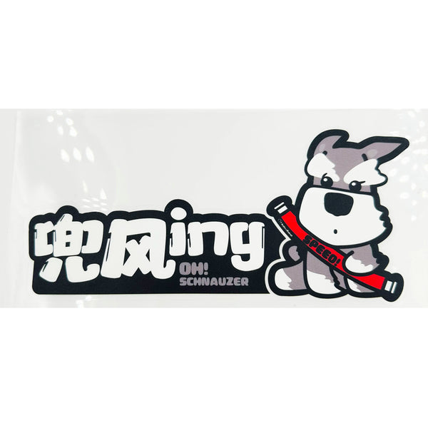Custom Funny Car Stickers Vinyl Decals for Car Window or Body (Pack of 4)