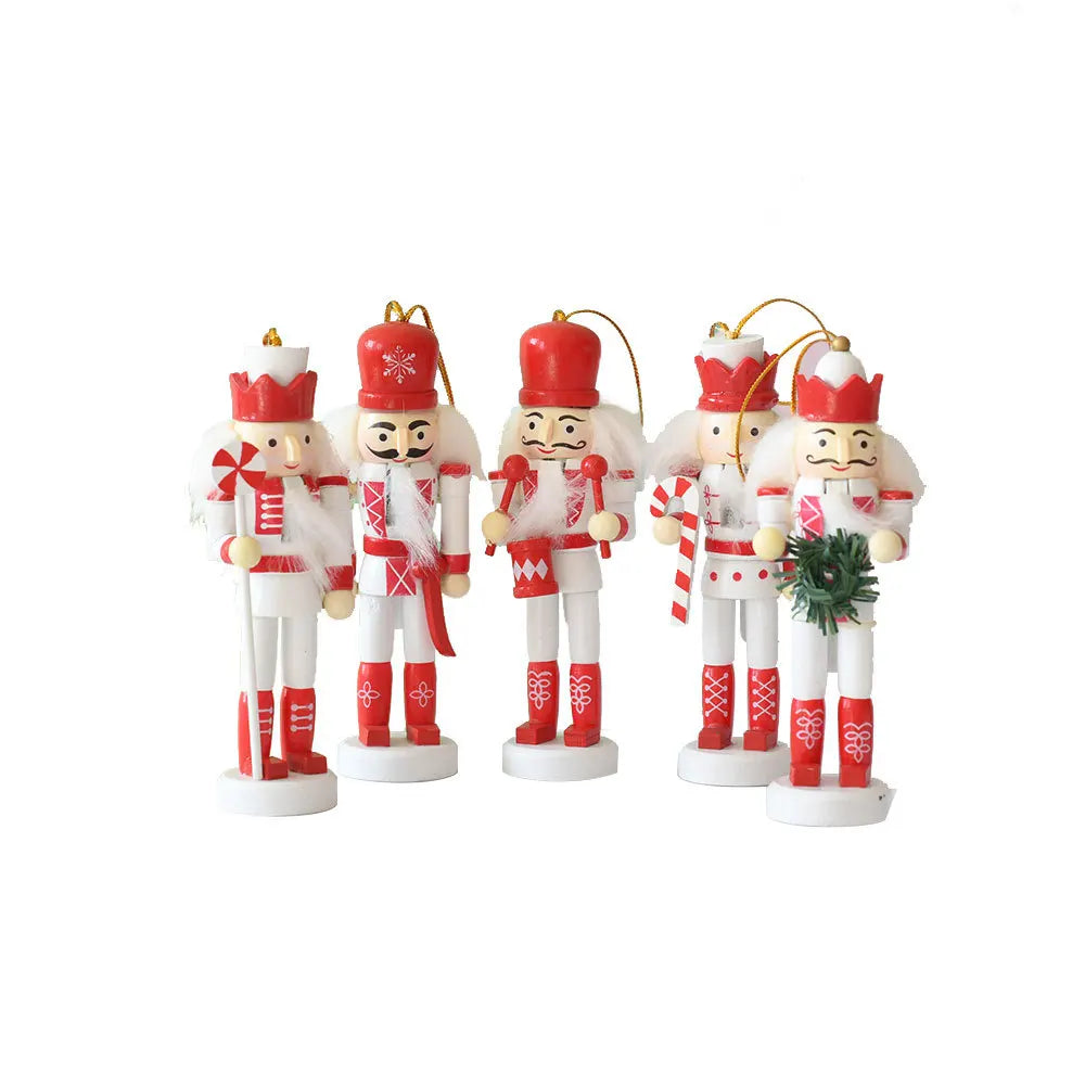 13CM Navidad Cascanueces Soldier British Sweater Christmas Wooden Large Giant Outdoor