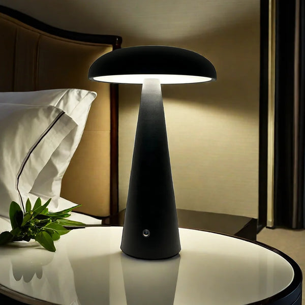 Rechargeable Mushroom Table Lamp Led Desk Lamp Dimmable Warm White Natural White Cold