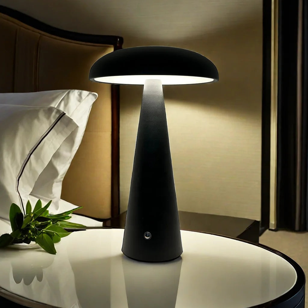 Rechargeable Mushroom Table Lamp Led Desk Lamp Dimmable Warm White Natural White Cold