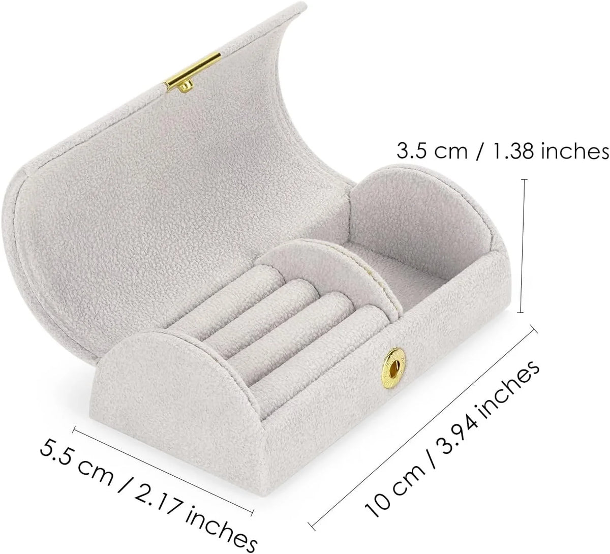 Travel Jewelry Case Portable Velvet Organizer Rings Earrings Storage Box Perfect Gift
