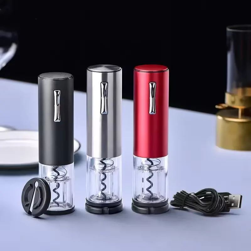 Electric Stainless Steel Wine Corkscrews Opener Set Automatic Electric Wine Bottle Opener