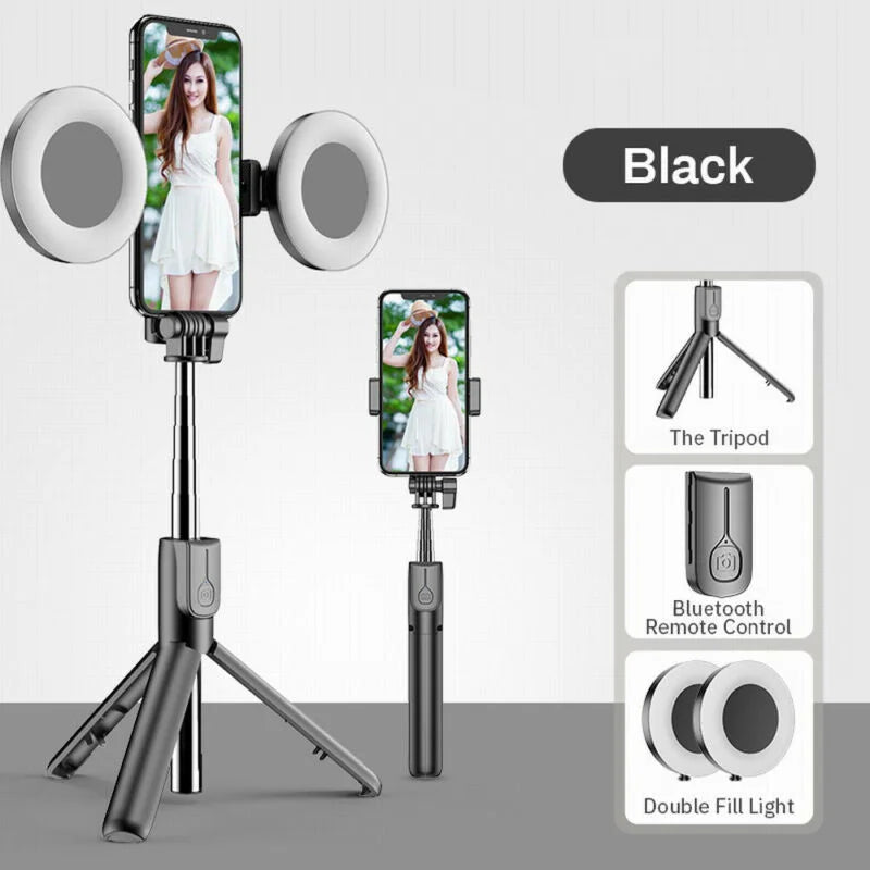 Selfie Stick Tripod Led Ring Light with Detachable Wireless Remote Control