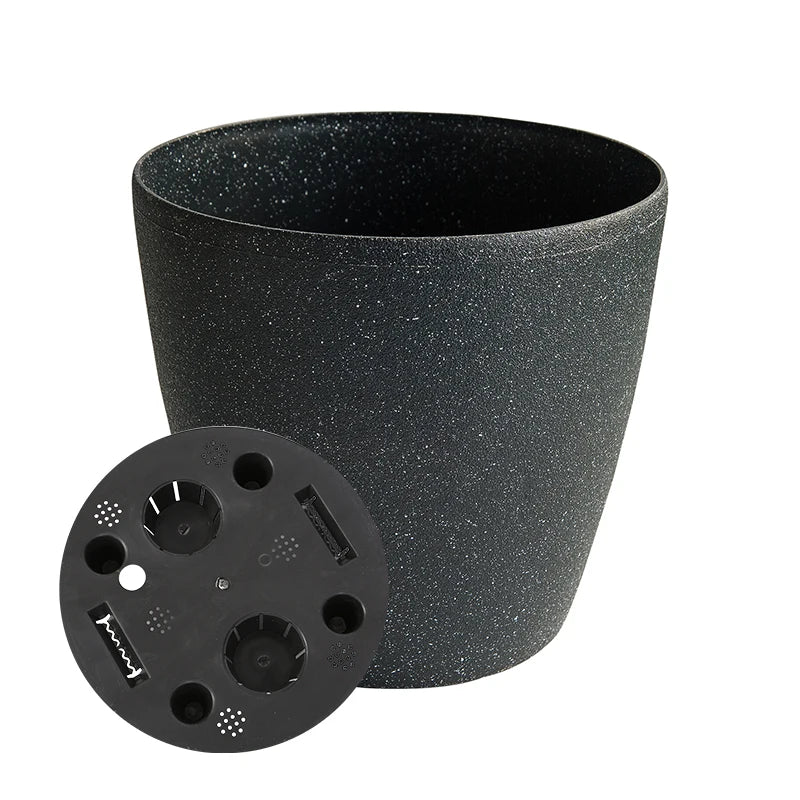 Kailai Pp Recycled Plastic Stone Effect Large Garden Plant Decorative Pots Self Watering