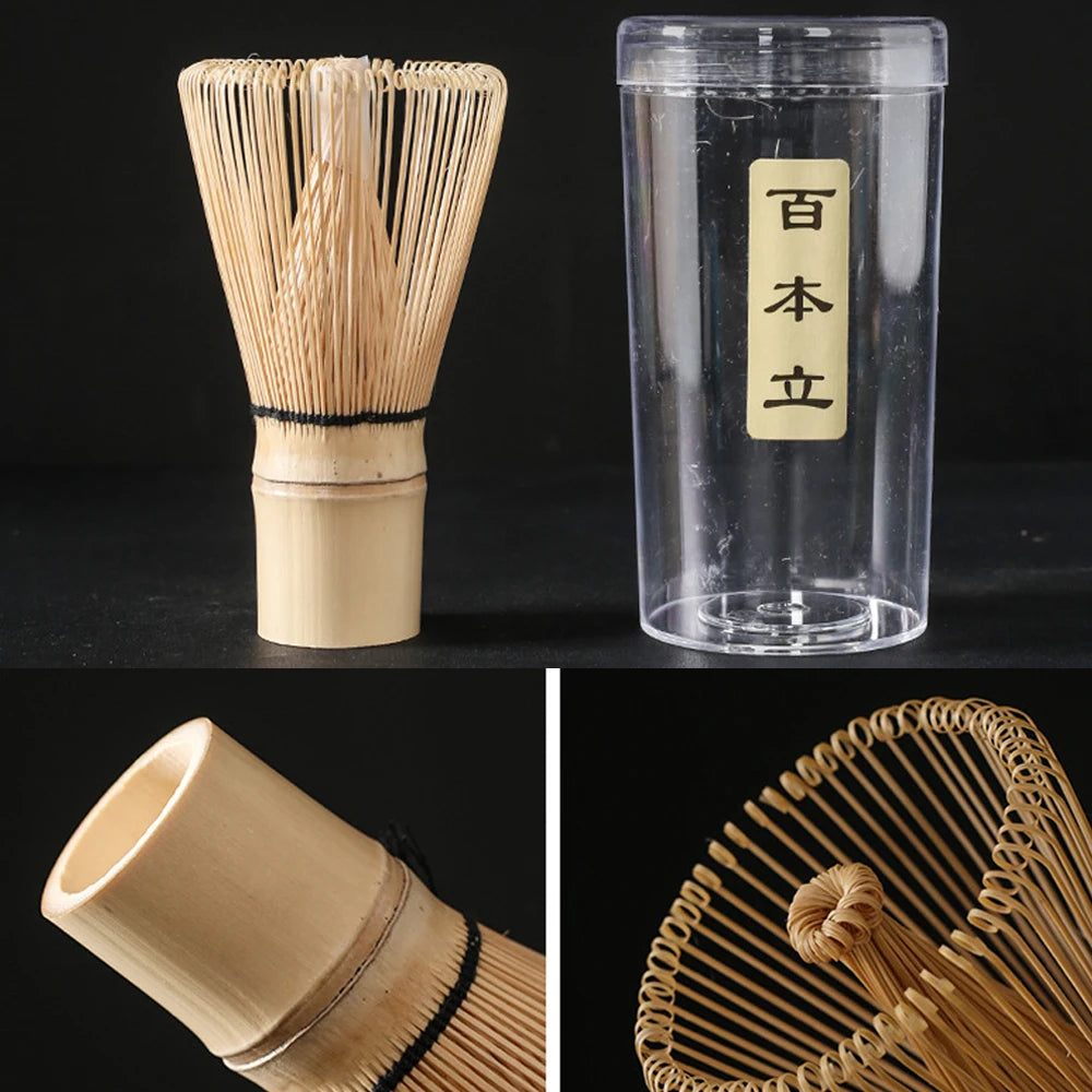 Custom 4-In-1 Gift Box Matcha Set Traditional Japanese Bamboo Whisk Chawan Fine Mesh