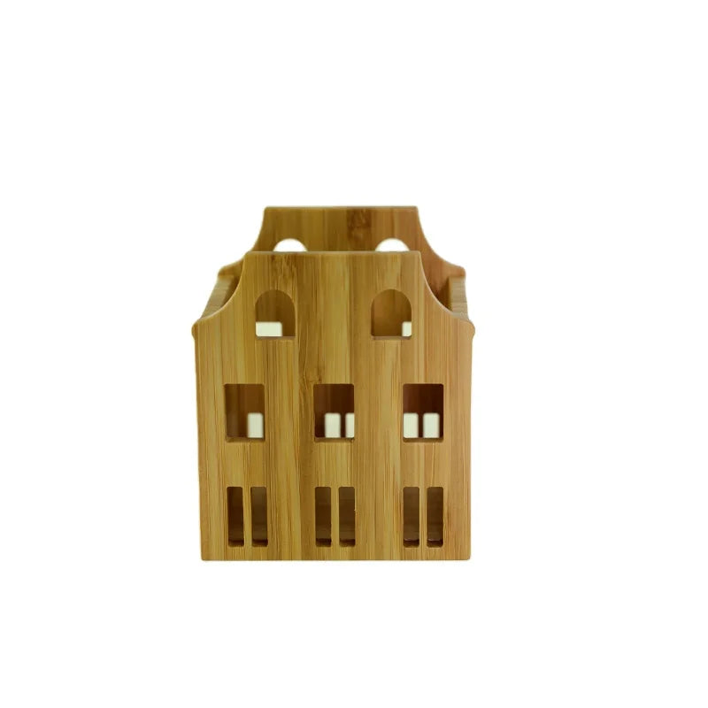 Creative Fancy Modern Recyclced Bamboo Wood Desk Organizer