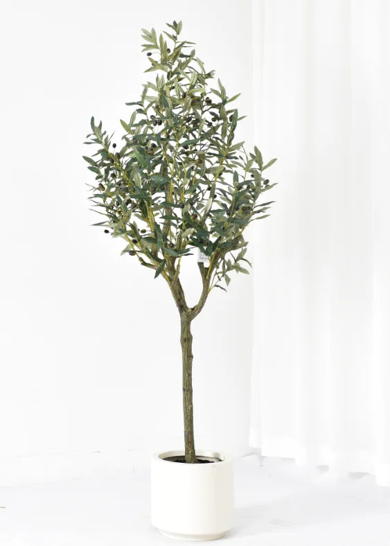 Artificial Olive Tree 120cm PE Material for Home Decoration-Christmas Easter Halloween-