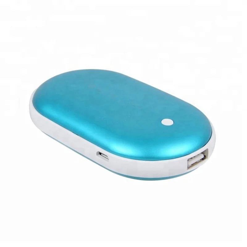 Portable Rechargeable 5200 Mah Usb Hand Warmer and Charge Handwarmer Power Bank 5000mah