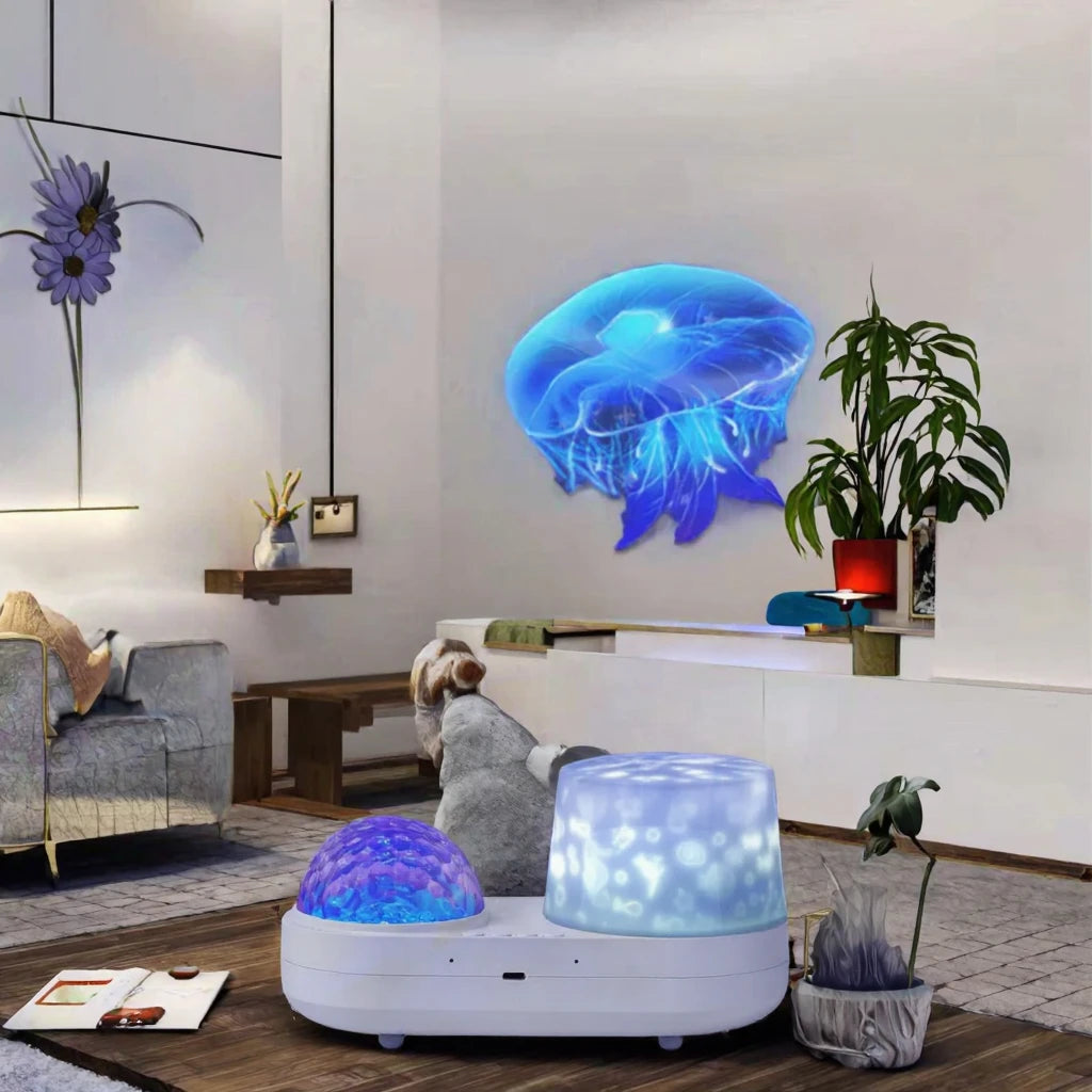 New Indoor LED Child'S Bedroom Rechargeable ABS Star Night Light Jellyfish Starry Sky