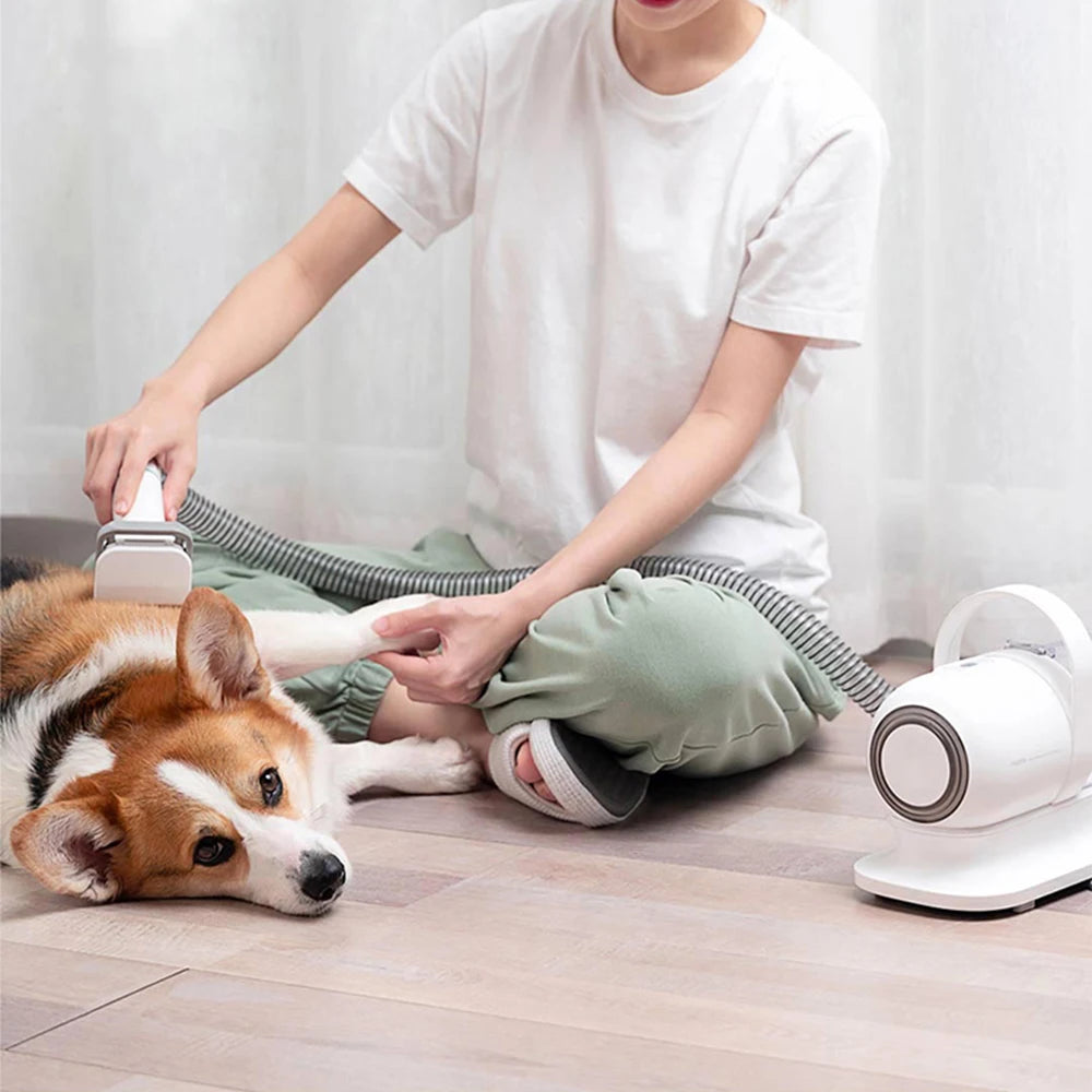 Dog And Cat Brush Electric Pet Hair Grooming Clipper Vacuum Cleaner Kit