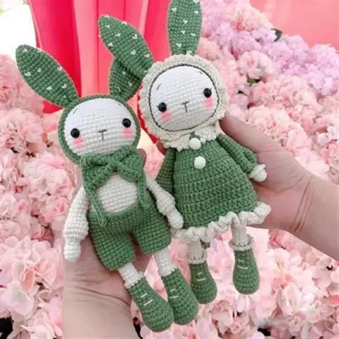 Crochet Kit Luxury Bunny Rabbit Beginner Kit Craft Kit Amigurumi Pattern for Her